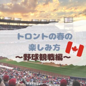 \トロント🇨🇦の野球⚾️🔥事情/